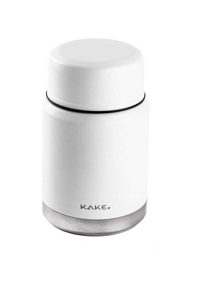 Tnt-8695835413983-gınger Kfy-xd017b-kake Beyaz Paslanmaz Çelik Kaşıklı Yemek Termosu 500ml