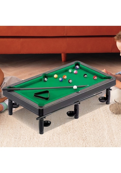 Dolıty Çocuk Bilardo Masası Seti Oyunu Oyuncak Raf Üçgen