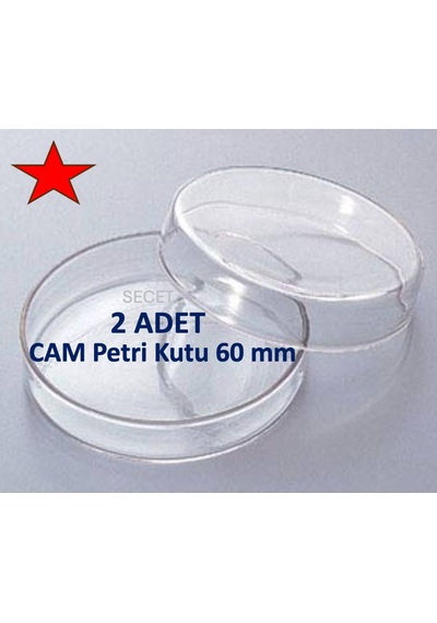 Cam Petri Kabı 60 X 15 Mm Cam Petri Kabı 60mm- 2 Adet