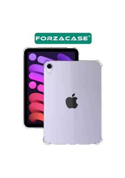 Forzacase Apple Uyumlu iPad  Mini 7. Nesil 2024 8.3 İnch A2995 İle Anti Shock Silikon Kılıf Şeffaf - Fc014 Silikon