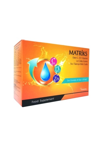 Matriks Ester C D3 Zinco 10 Ml X 20 Flakon