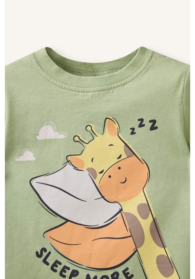 Defacto Desenli 2'li Pijama Takımı Erkek Bebek G8862A526SM