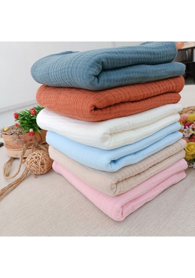 4 Kat Müslin Bebek Battaniyesi 80x90cm Çok Amaçlı Örtü Battaniye Havlu Yenidoğan Hediyelik Mint