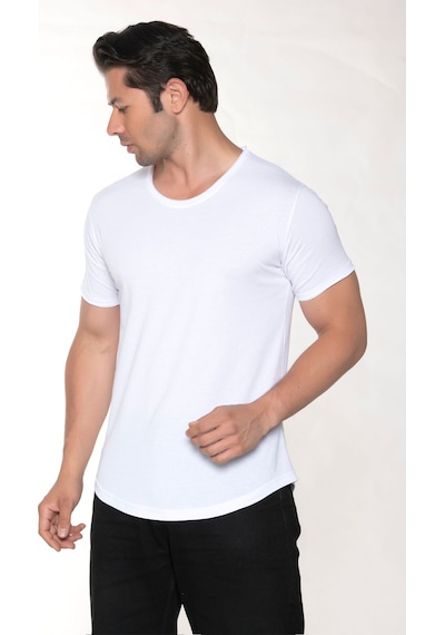 Black Horn Erkek Pis Yaka %100 Pamuk Salaş T-Shirt