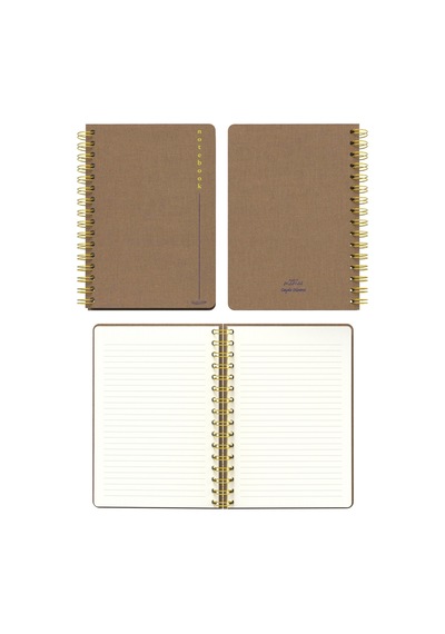 Melimelek Çizgili Defter Bej Bez Ciltli - Ceyda Düvenci Bej