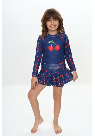 Lolliboomkids Kız Çocuk Lacivert Renk Kiraz - Cherry Desenli Uzun Kollu Tayt Etekli 2 Parça Mayo / Bikini Takımı Kiraz Bordo Lolliboomkids Kız Çocuk Lacivert Renk Kiraz - Cherry Desenli Uzun Kollu Tayt Etekli 2 Parça Mayo / Bikini Takımı Kiraz Bordo