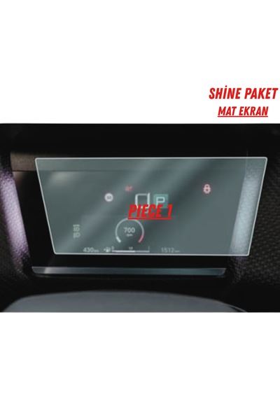 Citroen C4x Shine Paket Uyumlu Hayalet Ekran Ve Multimedya Mat Ekran Koruyucu