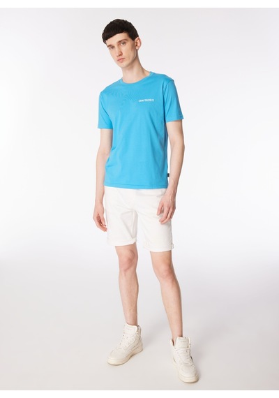 Ko Samui Bisiklet Yaka Baskılı Mavi Erkek T-shirt Kmtr S226 Road Craft&co Regular Fıt