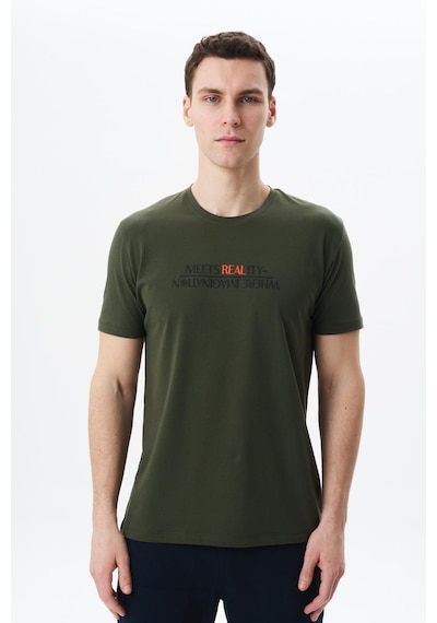 AR-MA Arma Erkek Regular Fit Baskılı Süprem Bisiklet Yaka Tişört Y29344454002 Haki