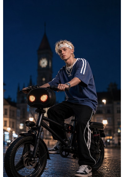 Led Işıklı Akıllı Scooter Çantası - Sct-1 Siyah