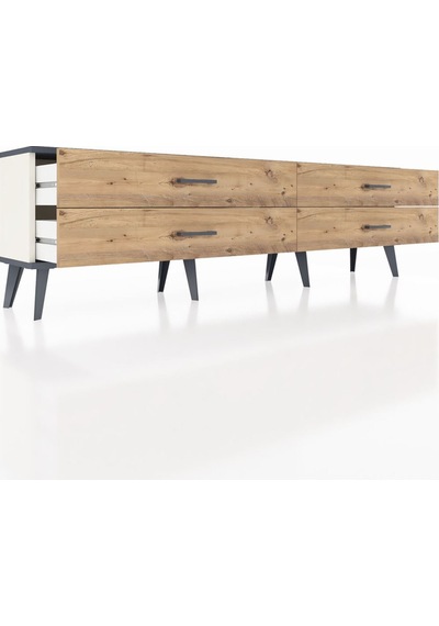 Arges Tv Ünitesi 4 Çekmeceli 176x30x51 Aytaşı-antrasit/çam Antrasıt/atlas Çam Arges Tv Ünitesi 4 Çekmeceli 176x30x51 Aytaşı-antrasit/çam Antrasıt/atlas Çam