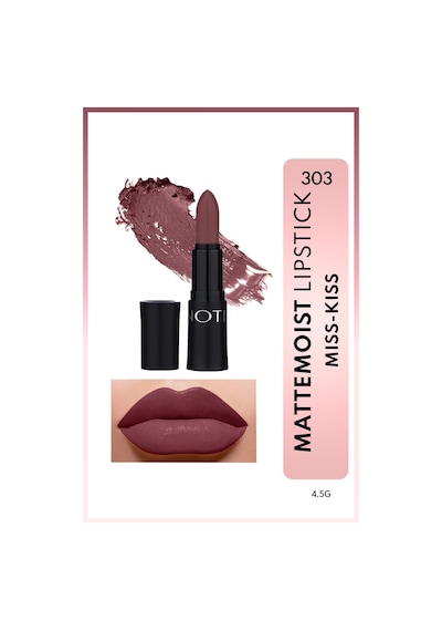 Note Cosmetique Mattemoist Lipstick Mat Bitişli Ruj 303 Miss Kiss - Koyu Nude