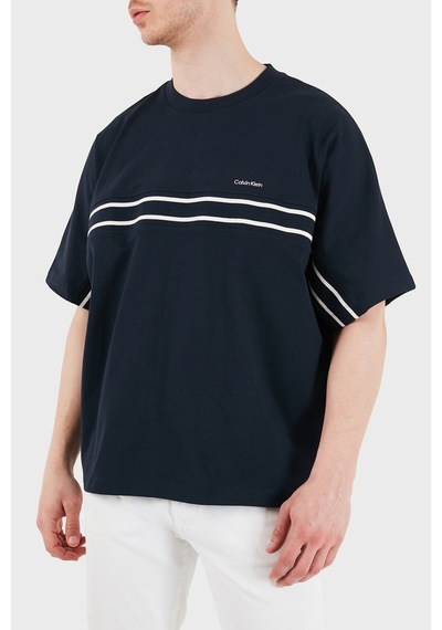 Calvin Klein Erkek T Shirt Lv04re222g Cef Lacivert