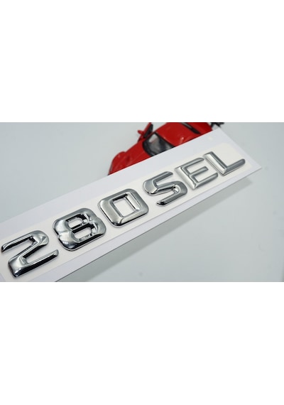 280 SEL Bagaj Krom Metal 3M 3D Yazı Logo