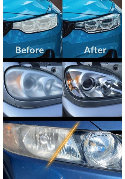 Tulpar Buharlı Far Temizleme Far Parlatma Avantajlı Set Paket Headlight Cleaner Kıt