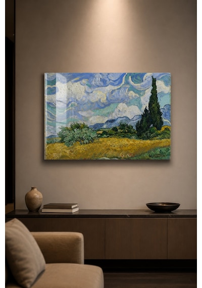 Vincent Van Gogh Wheat Field With Cypresses