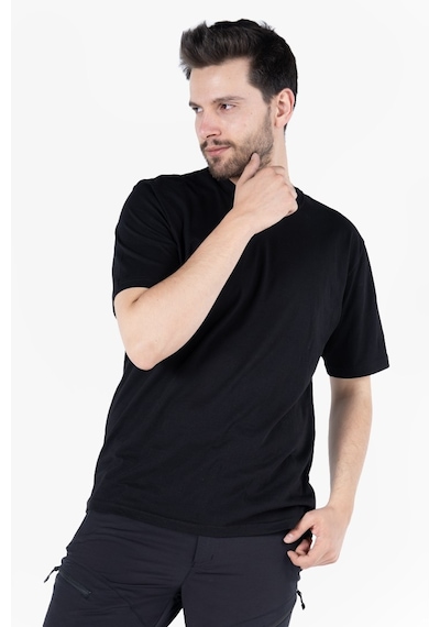 T-shirt Bisiklet Yaka %100 Pamuk Siyah