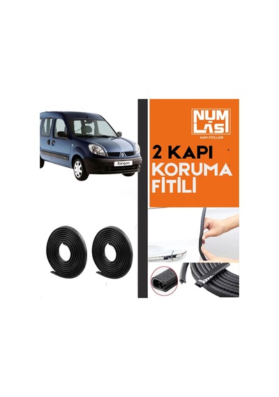 Renault Kango 1998-2007 İki Kapı Koruma Fitili Siyah Renk Numlas-a Kalite-nm2944