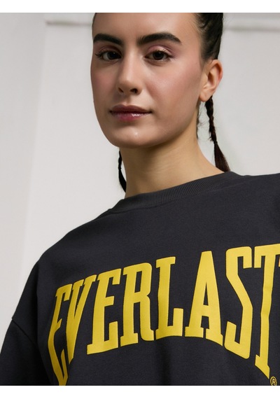 Everlast Ever Classics Wmn Oversize Füme Kadın Tişört Füme