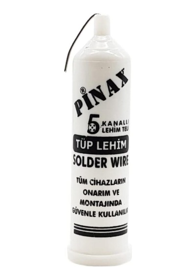 Tr Pinax 1 Adet - Tüp Lehim Teli 5 Kanallı 1.2mm - Solder Wire 40gr