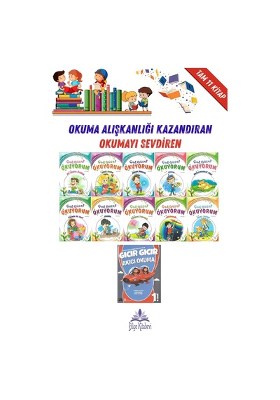 1 .sınıf Tavsiyeli Okumayı Hızlandıran 11 Kitap Seti -4 16 Sayfa