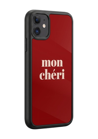 İphone 11 Uyumlu Moncheri Desenli Kamera Korumalı Darbelere Dayanıklı Kılıf 1036-moncheri-iphone11
