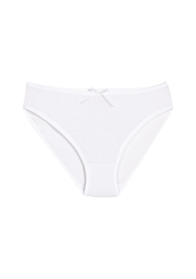 6 Adet Yıldız Bayan Bambu Bikini Külot Beyaz 3910 Beyaz