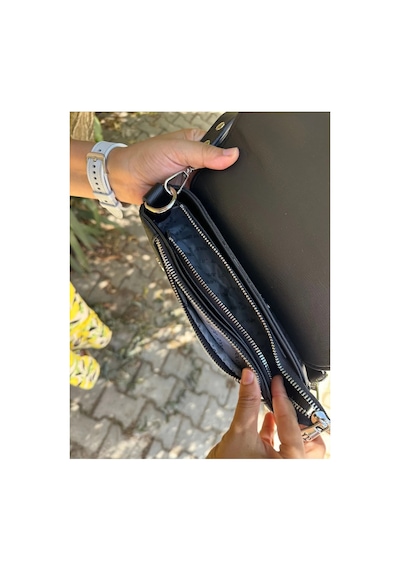 Just Polo Kadın Kabartma Desenli El Ve Omuz Çantası Siyah 88808068