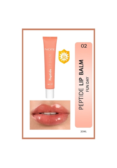 Note Cosmetics Peptide Lip Balm SPF 30 Nemlendirici ve Parlatıcı Renkli Dudak Balmı - 02 Fun Day - Turuncu