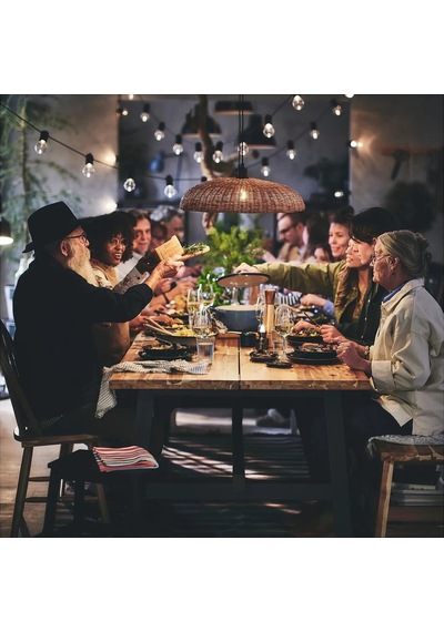 Ikea Beyaz Geniş Yemek Masası