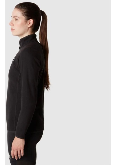 The North Face W 100 Glacier 1/4 Zip - Eu Kadın Polar Nf0a855mjk31-x Siyah