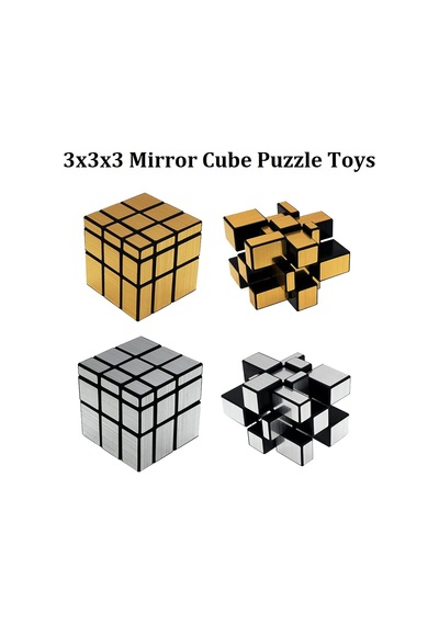 Gold - 3 X 3 Gold Mirror Cube Puzzle Standart