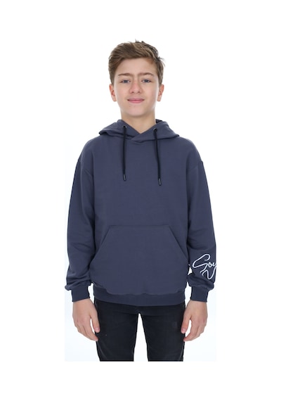 Toontoy Kids Toontoy Erkek Çocuk Oversize Kapüşonlu Cepli Düşük Omuz Baskılı Sweatshirt - 2 İplik Füme Toontoy Kids Toontoy Erkek Çocuk Oversize Kapüşonlu Cepli Düşük Omuz Baskılı Sweatshirt - 2 İplik Füme