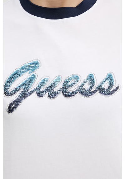 Guess Bayan T Shirt W6gı31 K3224 G011 Beyaz BEYAZ