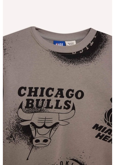 DeFacto Erkek Çocuk NBA Current Teams Bisiklet Yaka Sweatshirt Y4130A624WNGR323 DeFacto Erkek Çocuk NBA Current Teams Bisiklet Yaka Sweatshirt Y4130A624WNGR323