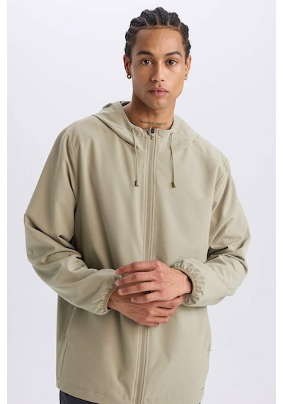 DeFactoFit Regular Fit Kapüşonlu File Astarlı Fermuarlı Mevsimlik Baharlık Mont D6179AX25SPKH513