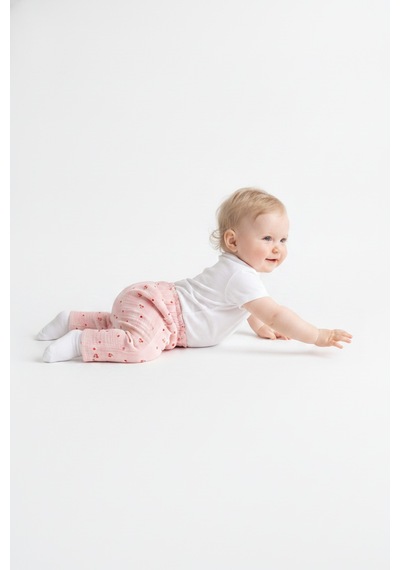 Tiffany Baby & Kids Müslin Cherry Vibe Tasarımlı Tek Alt Ekru