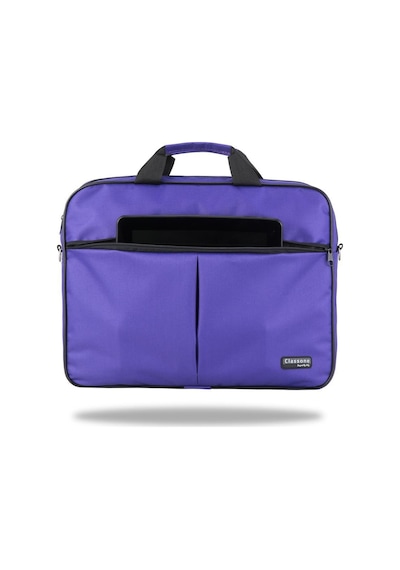 Classone Wtx303 Wtxpro Serisi 15.6 İnch Su Geçirmez Kumaş Apple Uyumlu MacBook , Laptop , Notebook El Çantası- Mor