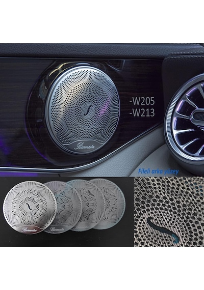 Mercedes Benz Burmester Hoparlör Kapak Seti 4 Parça W205 W213