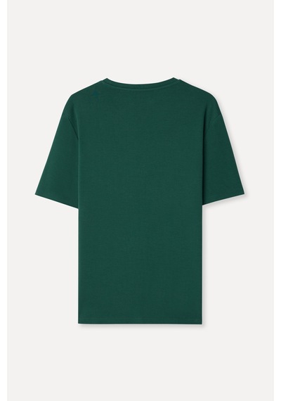 Mudo Erkek Erkek Yeşil Bisiklet Yaka T-shirt 1272573 Koyu Yeşil