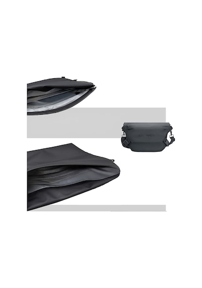 Lenyes Lb563 Dreamer Crossbody Serisi Su Geçirmez Deri Tasarımlı Çapraz Vücut Çantası Siyah Siyah