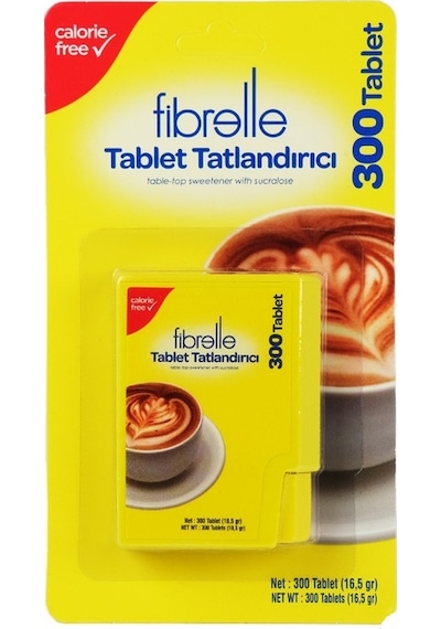 Fibrelle Sukralozlu Tablet Tatlandırıcı 300'lük Kutu