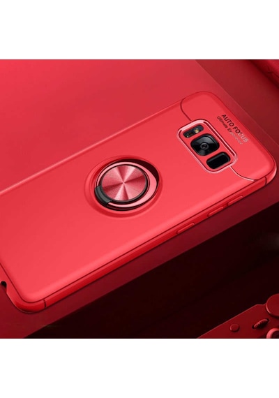 Samsung Uyumlu Galaxy S8 Plus Kılıf Yüzüklü Magnetli Ravel Case