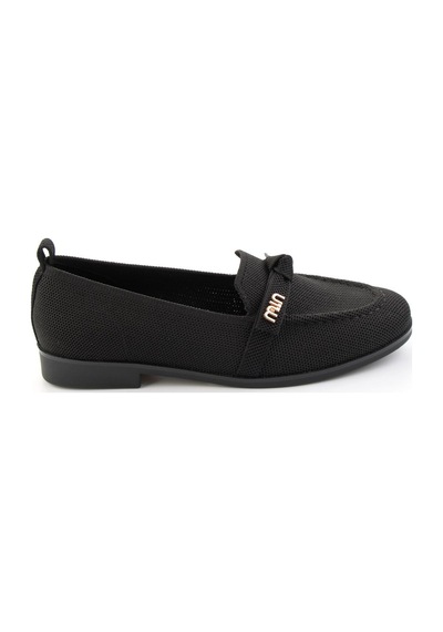Bambi Siyah Kadın Loafer Ayakkabı K01327025182 Siyah