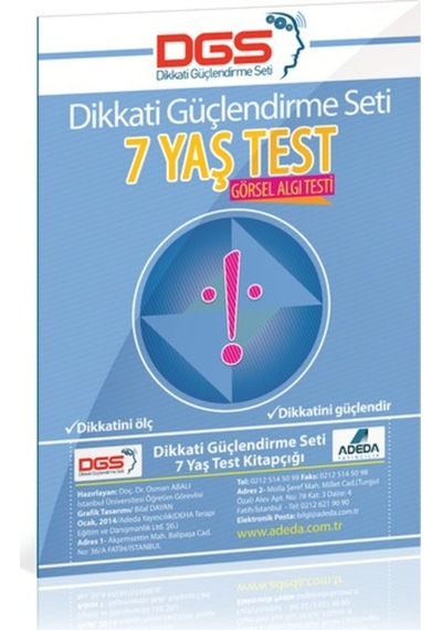 Dikkati Güçlendirme Seti 7 Yaş + Görsel Dikkat Testi