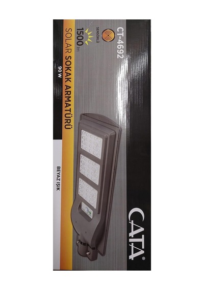 Tr Cata Ct-4692 90w Solar Sokak Armatürü Beyaz Işık