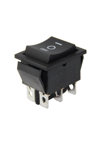 Geniş Işıksız 6 Pınlı Yaylı Anahtar Mom-off-mom Ic-110