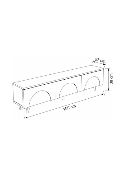 Eko Bohem Tv Ünitesi 150 Cm - Modern Tv Sehpası Beyaz