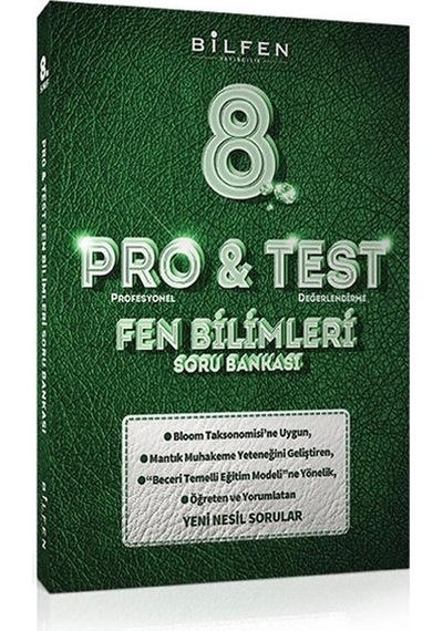 Bilfen Pro&test 8. Sınıf Türkçe - Matematik Ve Fen Bilimleri Soru Bankası 3 Kitap