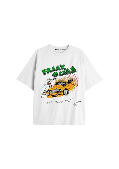 Kalic Studio Unisex Erkek Kadın Blond Frank Ocean Beyaz T-shırt Frankbeyaz24